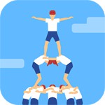 組体操タワー崩しアイコン