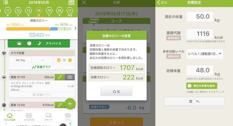 ダイエットアプリ「あすけん」