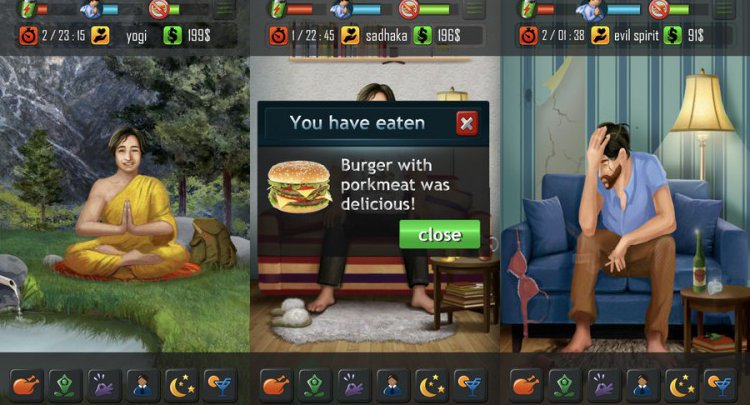 ブッダになってください開発途上のゲーム