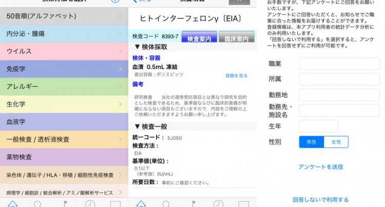 SRL検査項目レファレンス